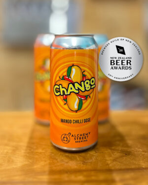 Chango fruit beer can by Alchemy Street Brewing – NZBA 2026 Silver medal, Fruit & Flavoured