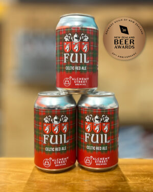 Fuil amber ale can by Alchemy Street Brewing – NZBA 2026 Bronze medal, Amber/Dark Lager & Ale